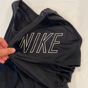 Nike DRI-FIT muscle tee with attached sports bra